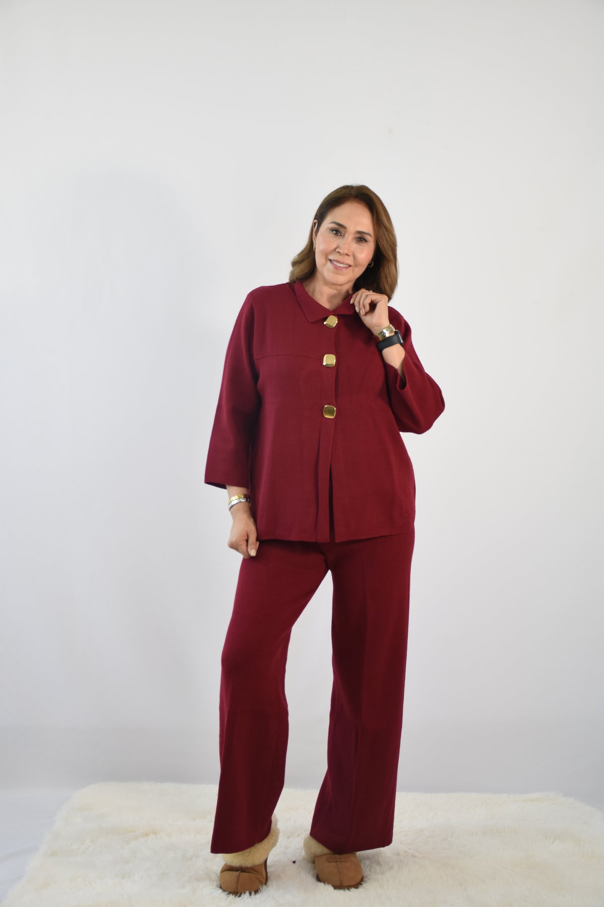 Set invernal botones dorados