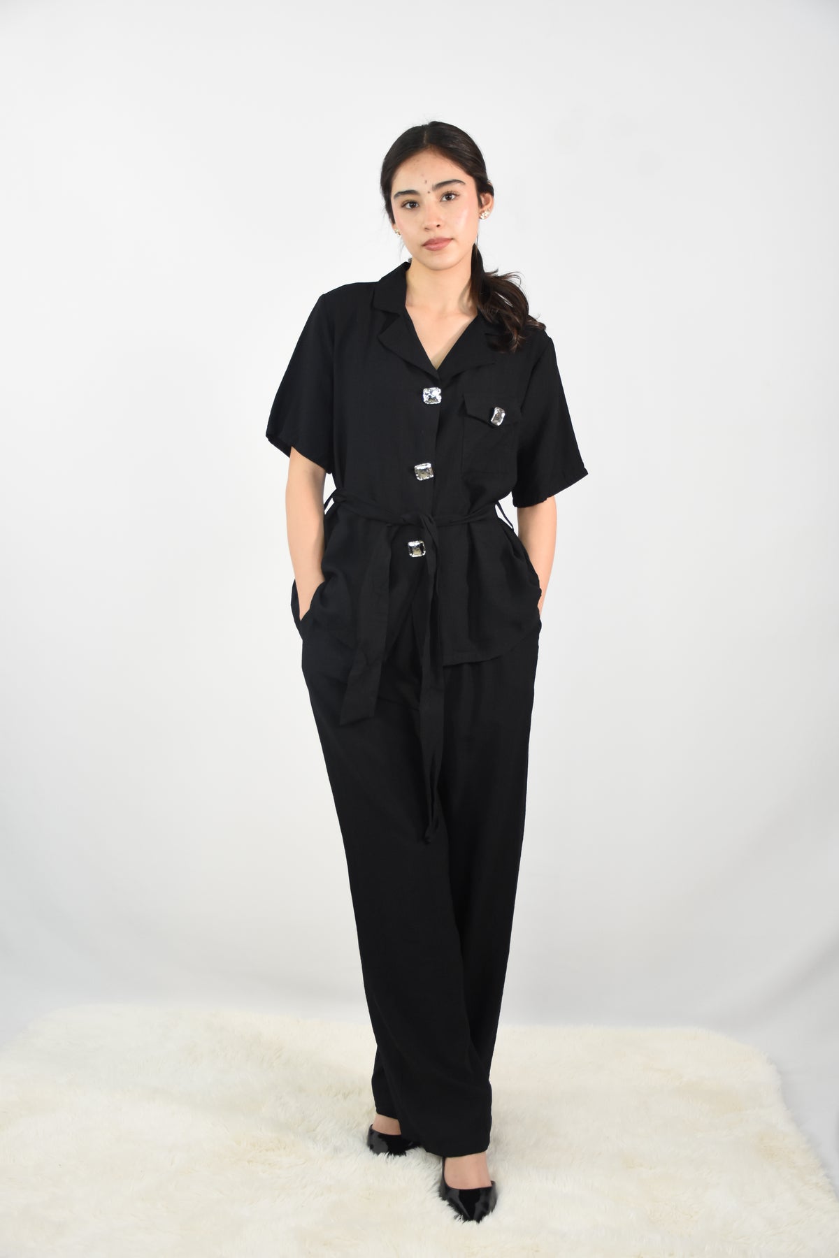 Set de camisa y pantalón + cinto