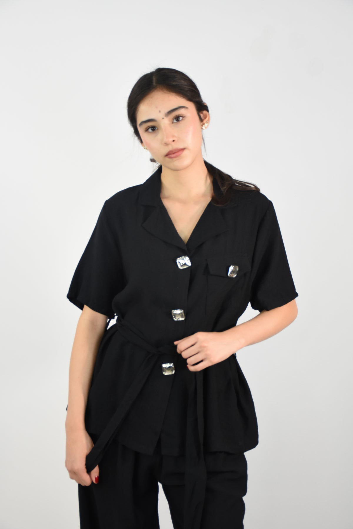 Set de camisa y pantalón + cinto