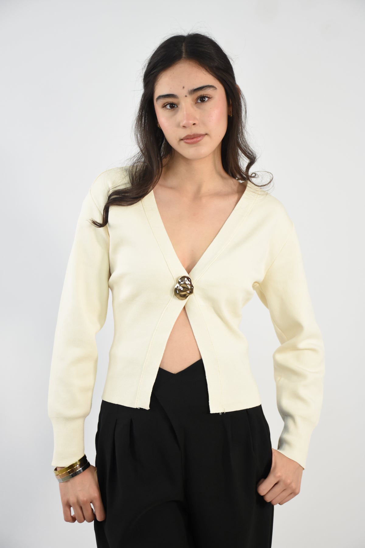 Cárdigan Corto Cuello V