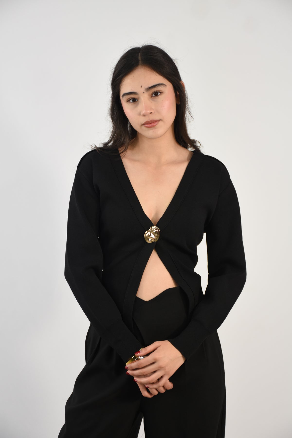 Cárdigan Corto Cuello V