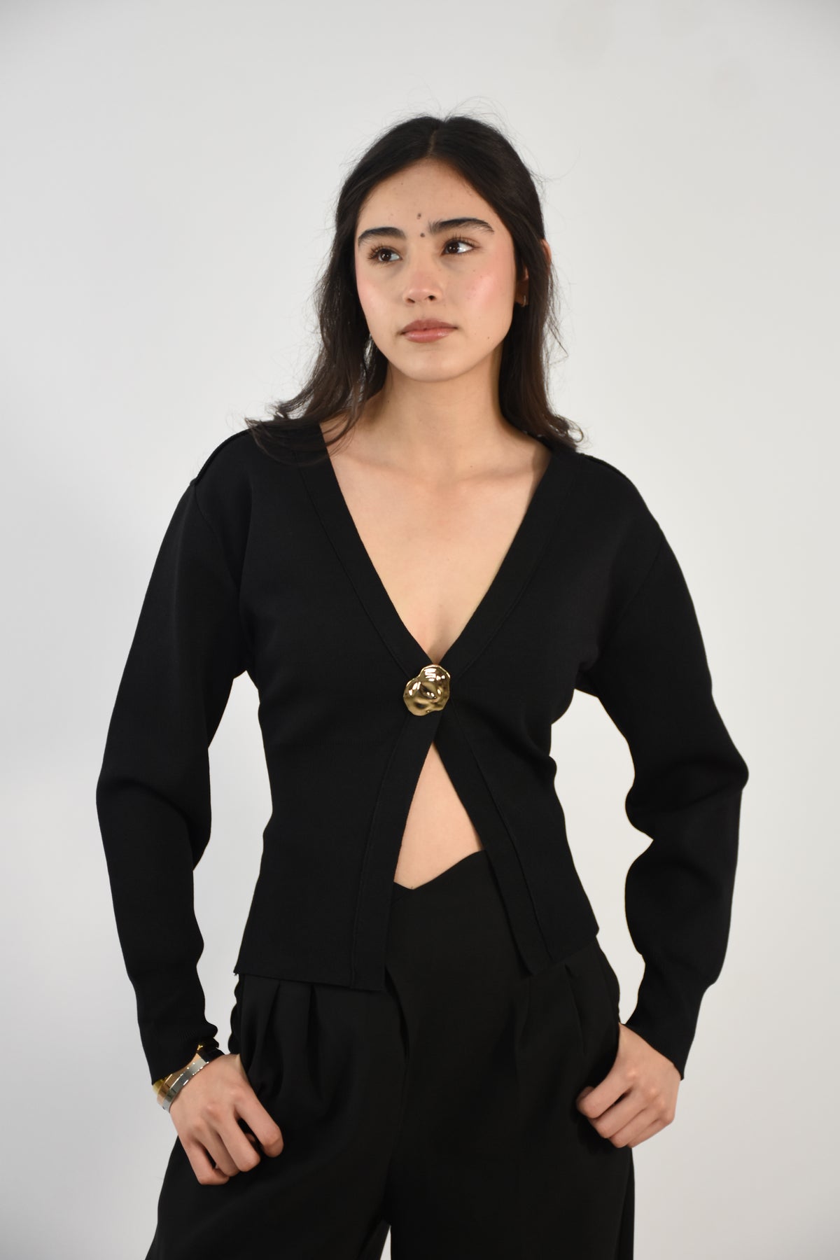 Cárdigan Corto Cuello V