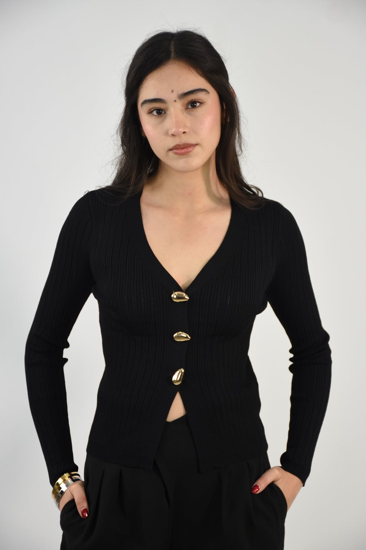 Suéter Tejido Cropped