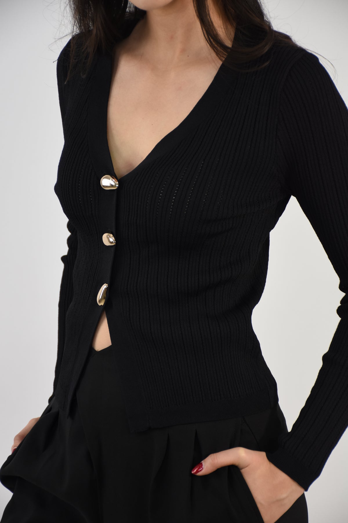 Suéter Tejido Cropped