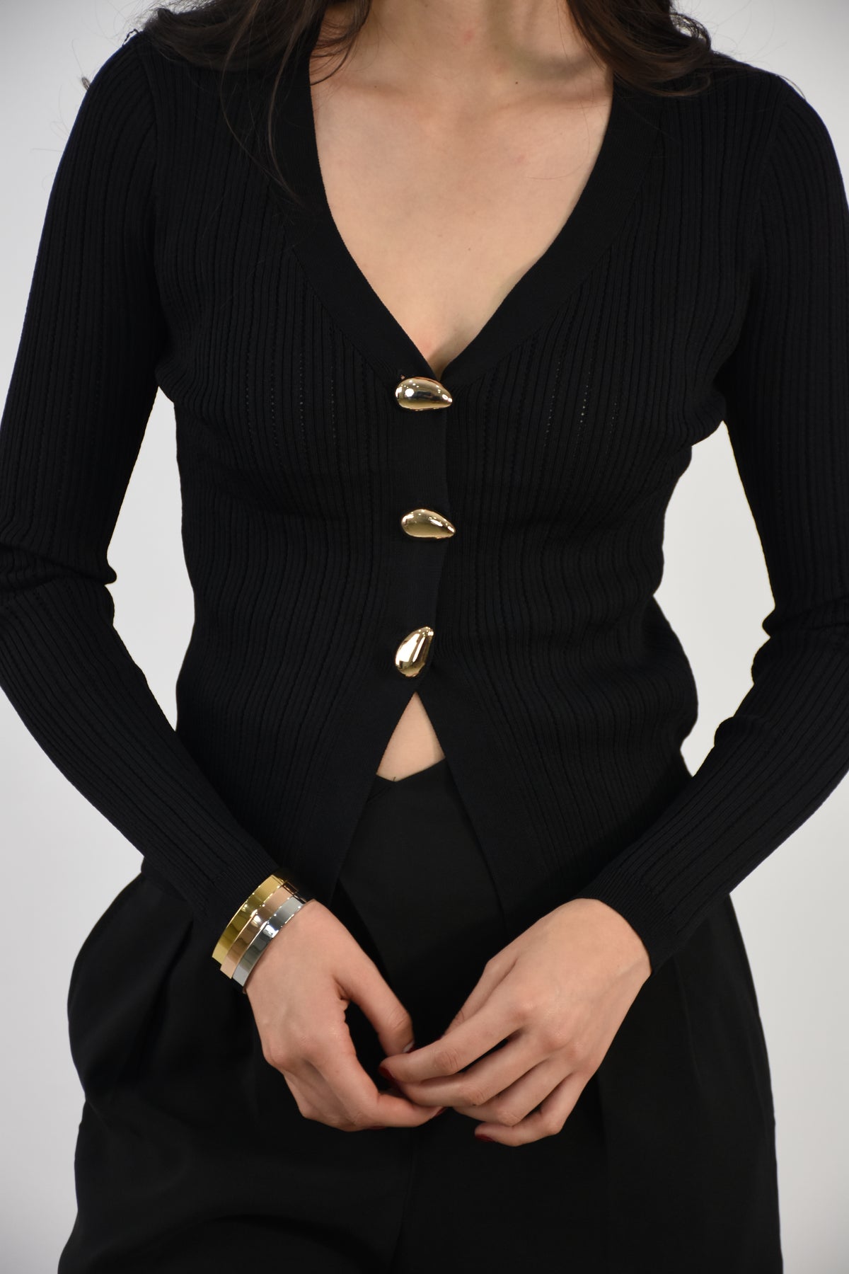 Suéter Tejido Cropped