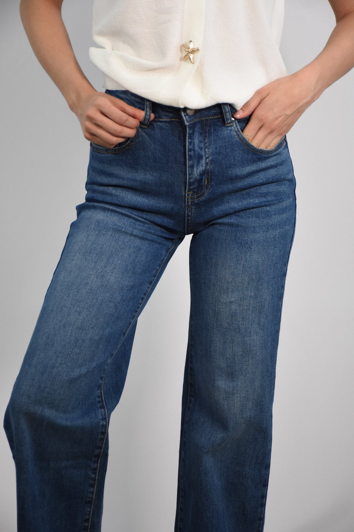 Jeans Wide Leg + faja