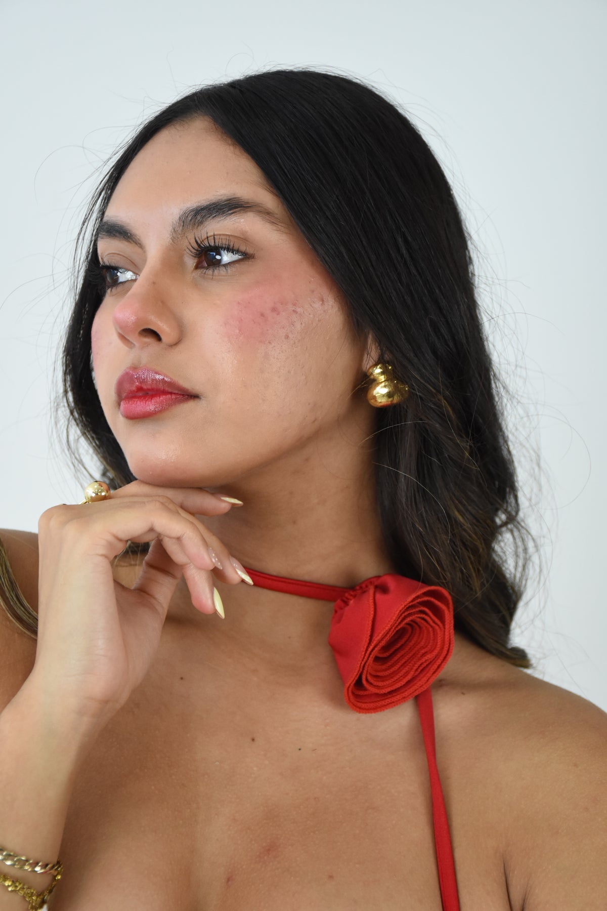 Traje de baño con flor