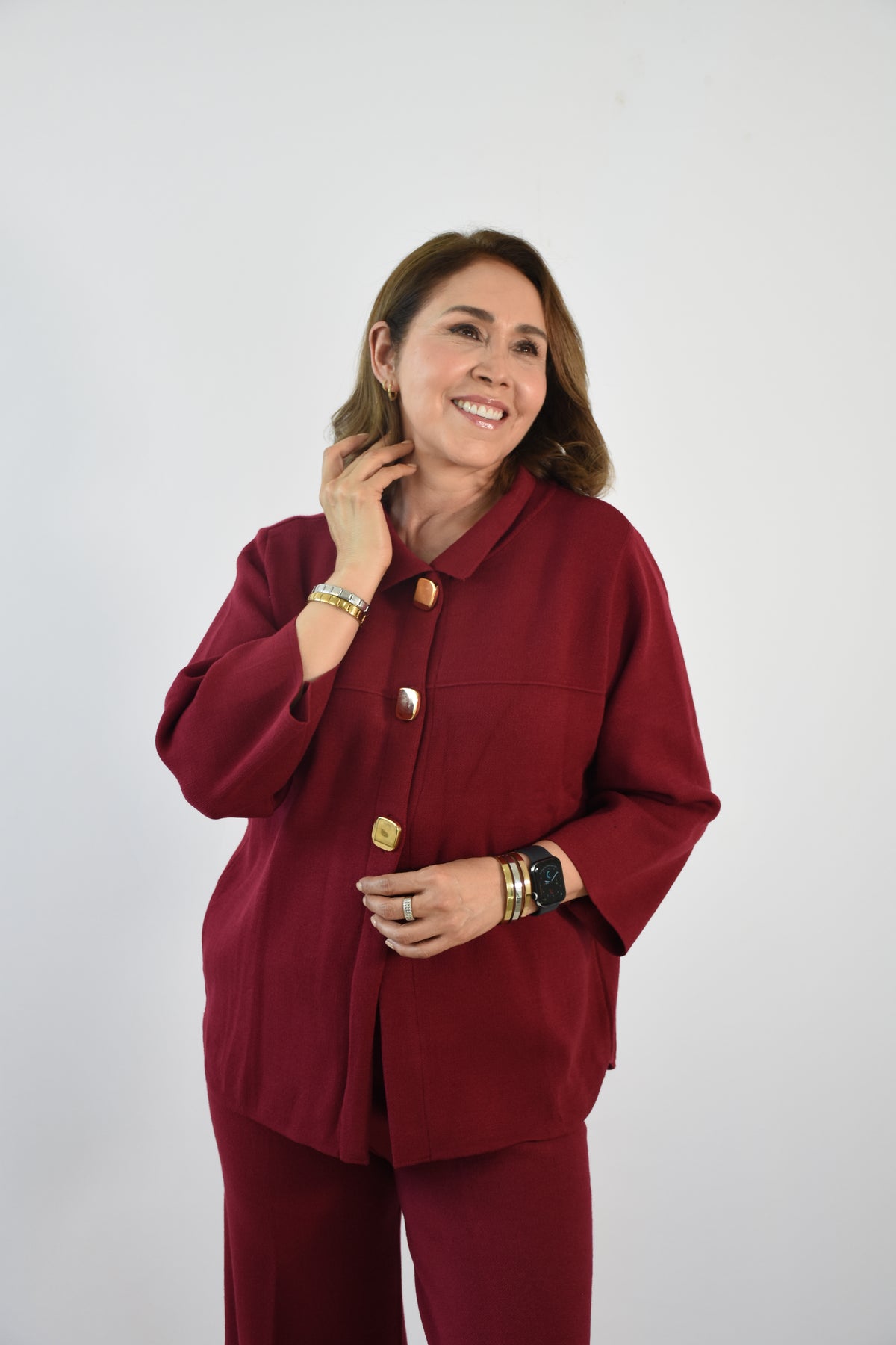 Set invernal botones dorados