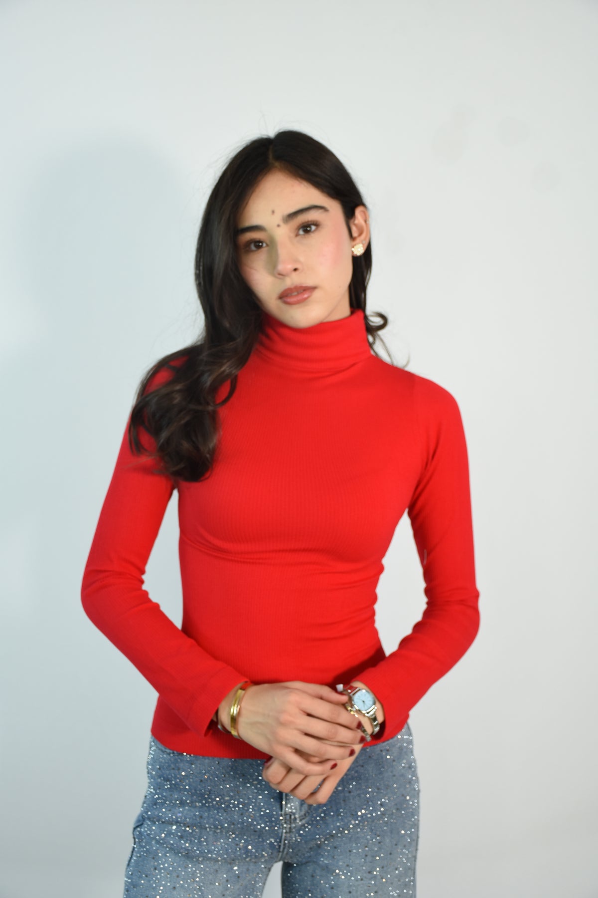 Blusa cuello de tortuga