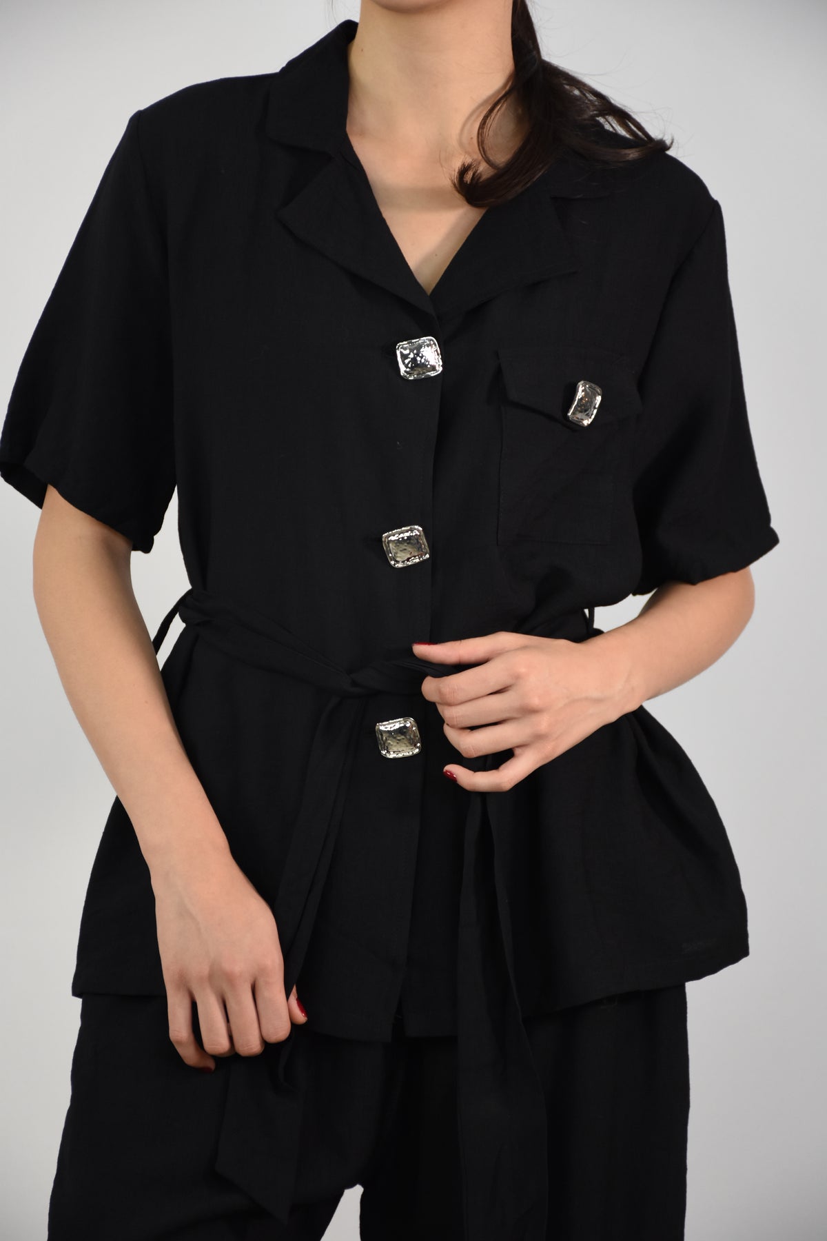 Set de camisa y pantalón + cinto