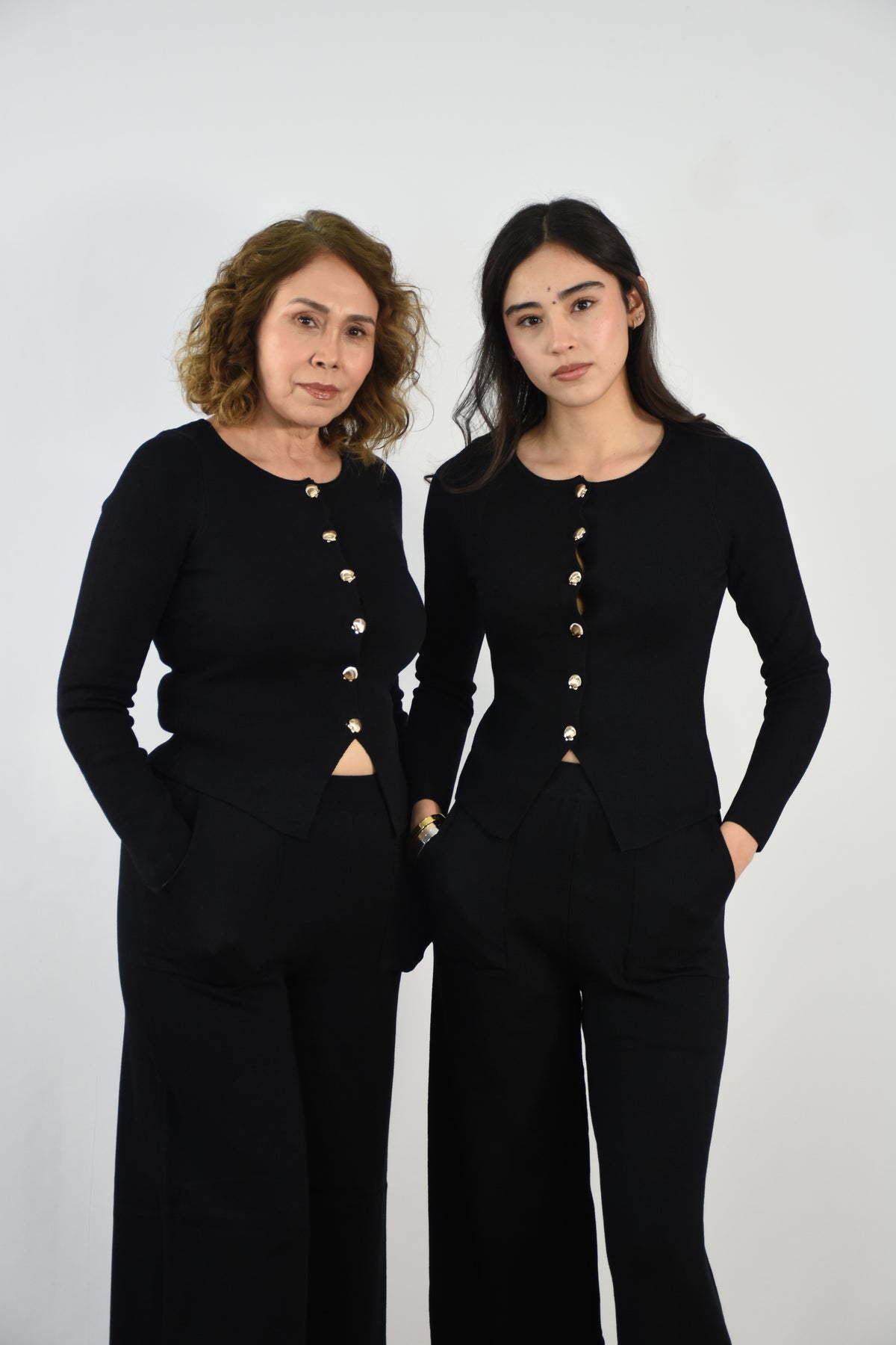 Set invernal + botones dorados