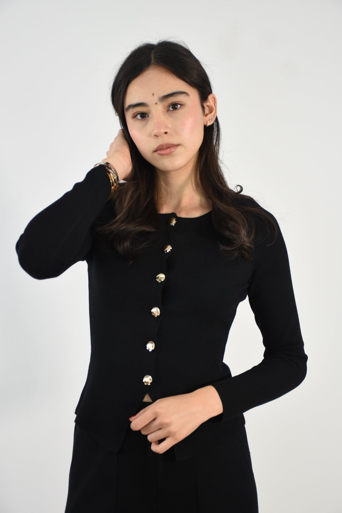 Set invernal + botones dorados